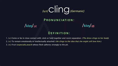 cling meaning.